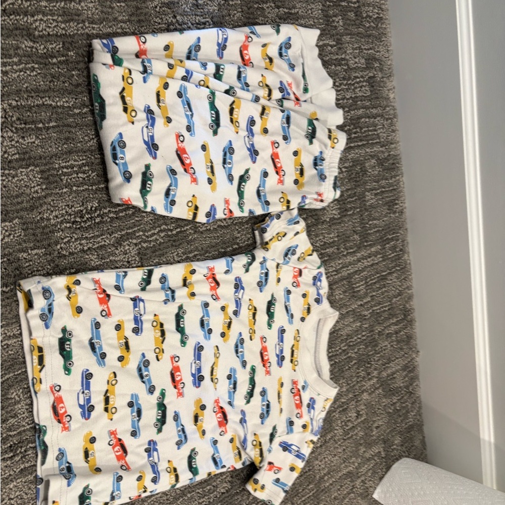 Janie and Jack Multicolor Car Print Pajama Set
